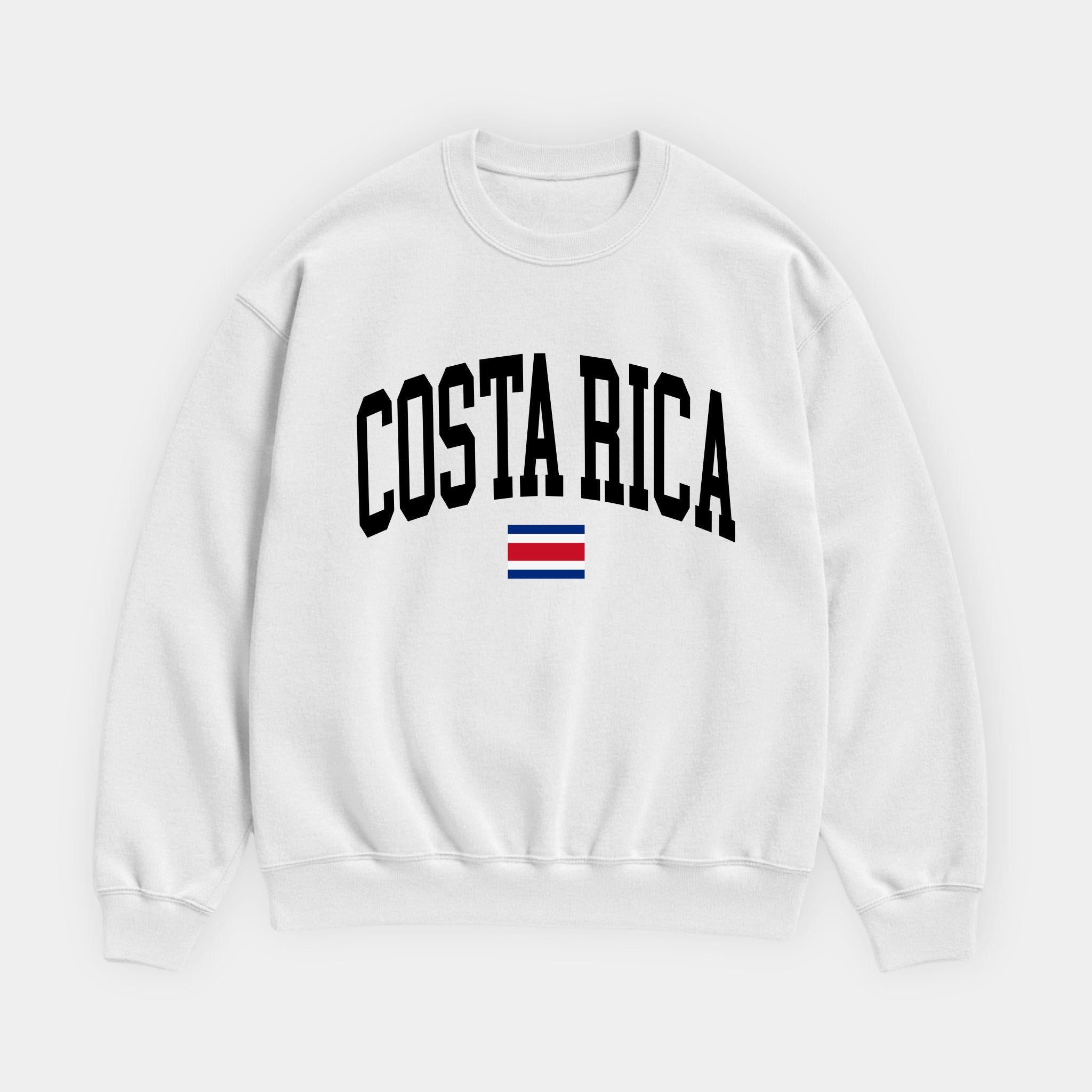 Costa Rica Collegiate Flag Sweatshirt