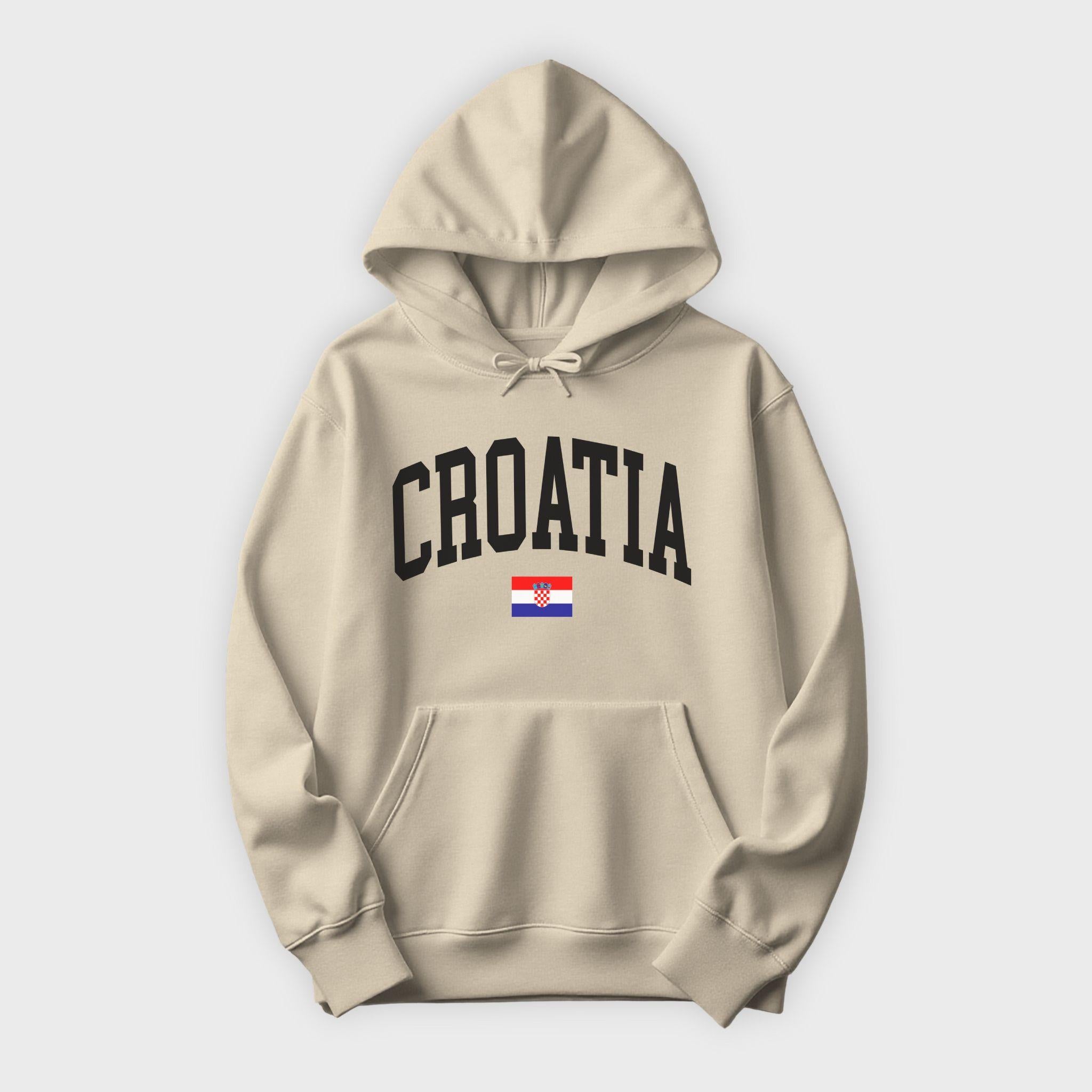 Croatia Collegiate Flag Hoodie