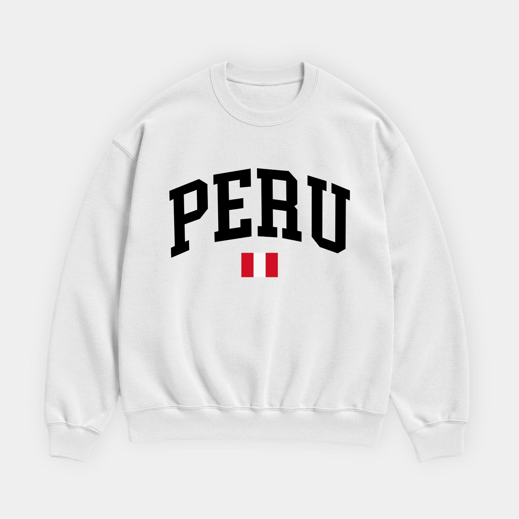 Peru Collegiate Flag Sweatshirt