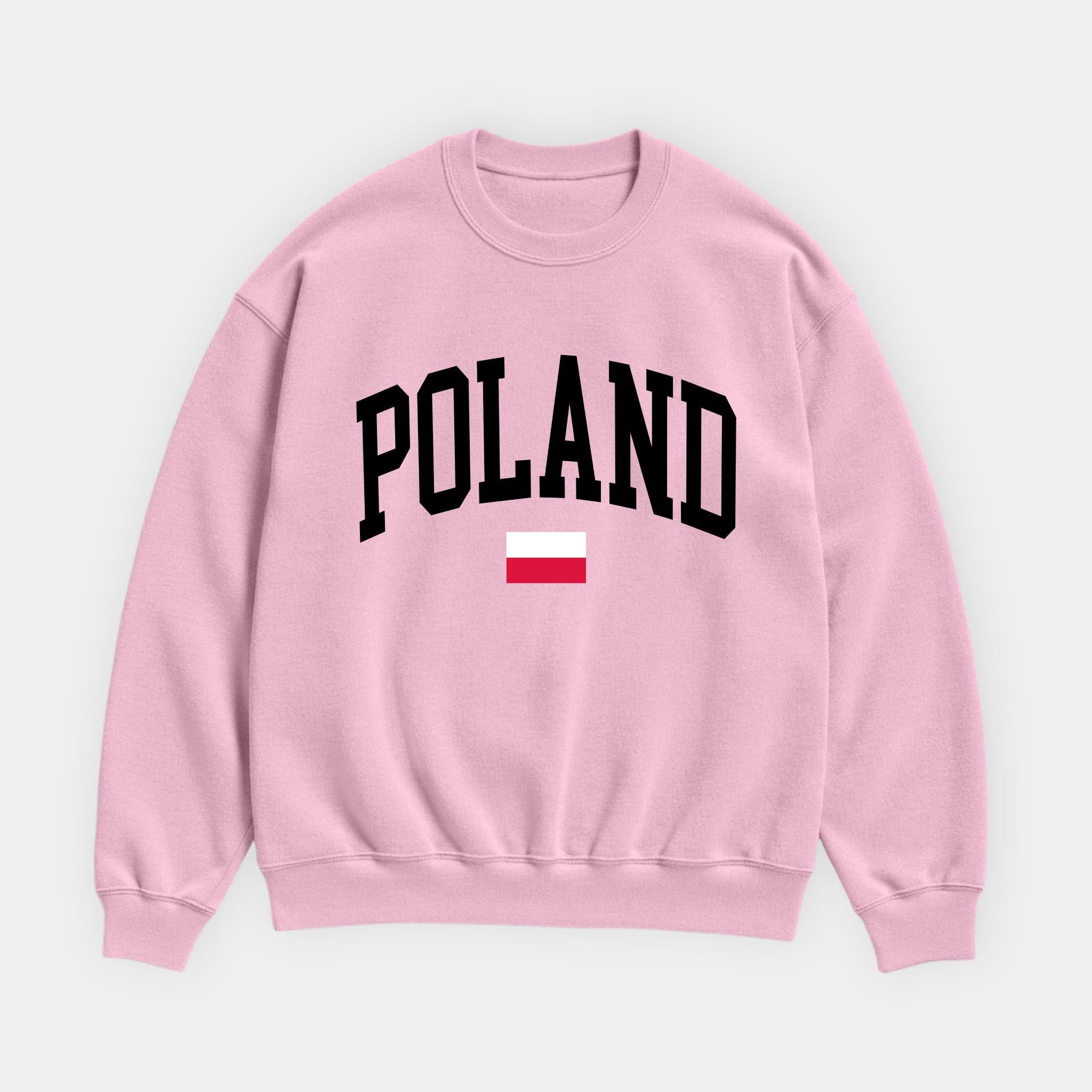 Poland Collegiate Flag Sweatshirt