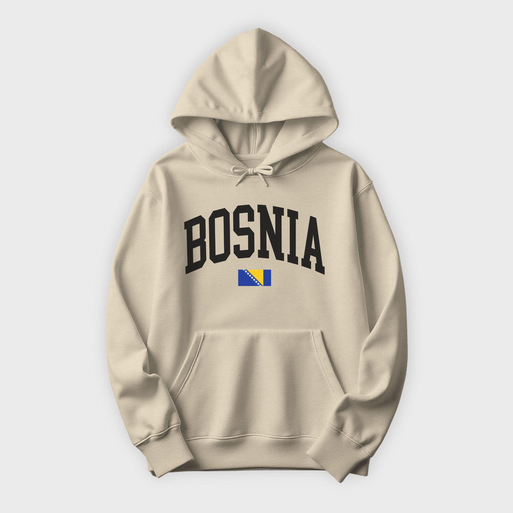 Bosnia Collegiate Flag Hoodie