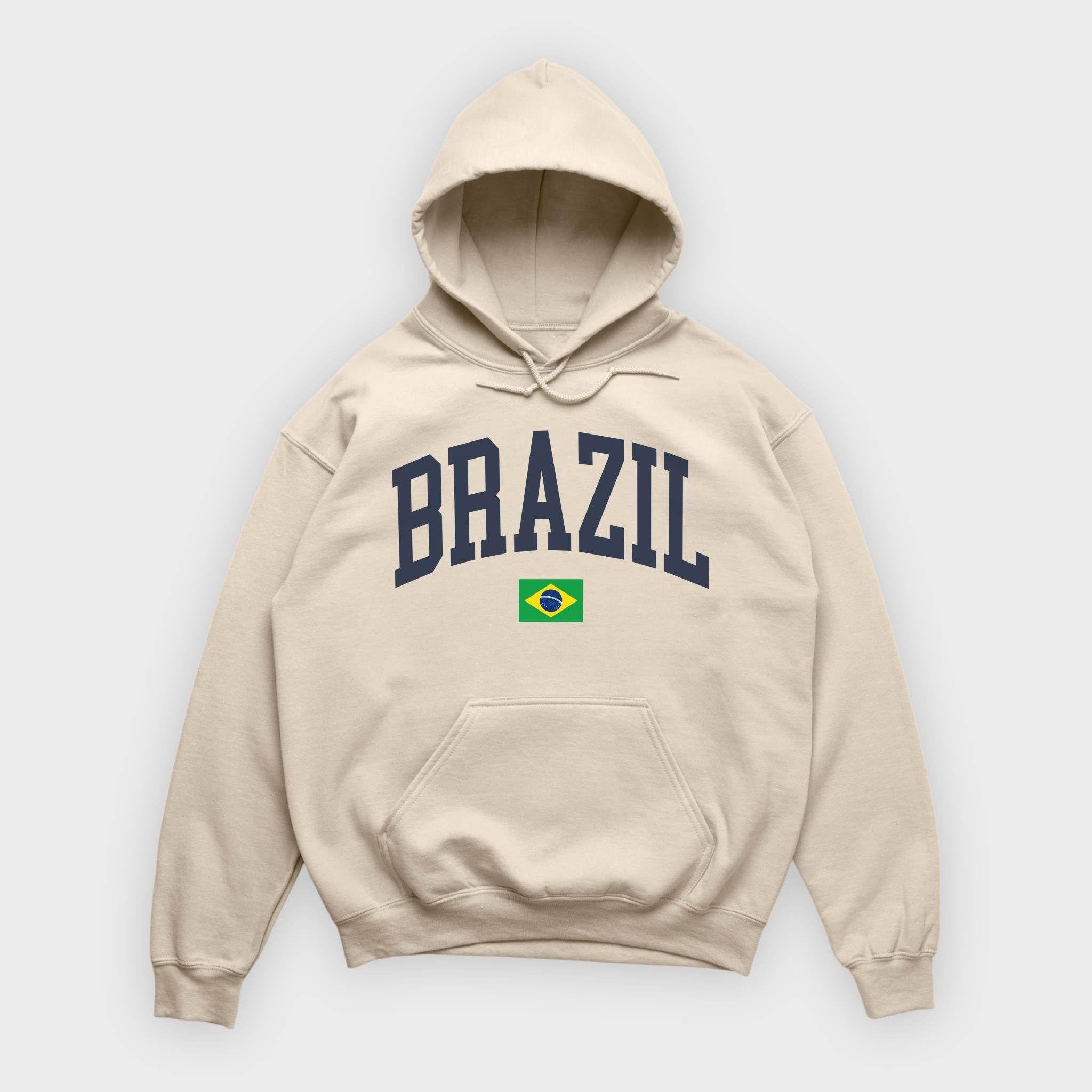 Brazil Collegiate Flag Hoodie