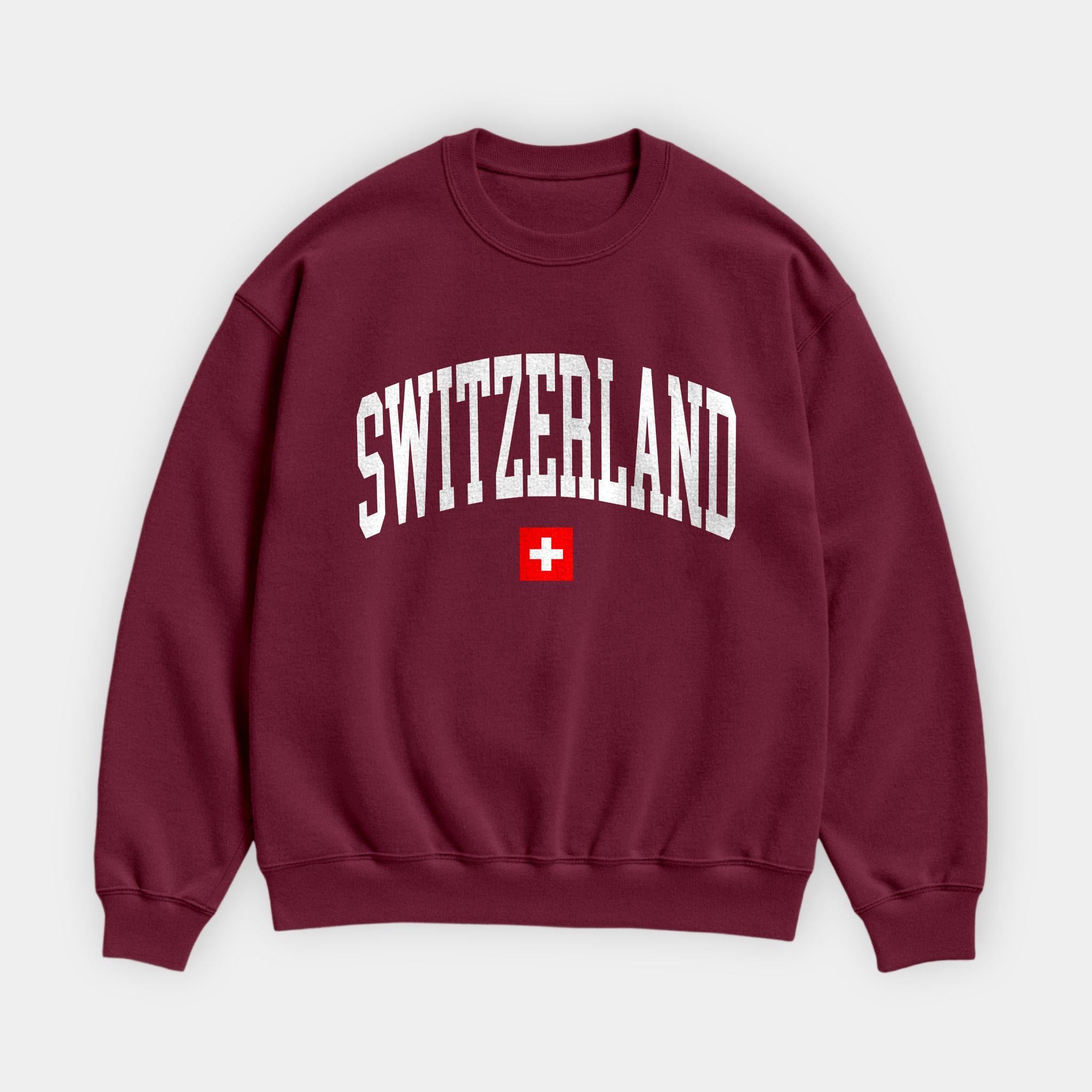 Switzerland Collegiate Flag Sweatshirt