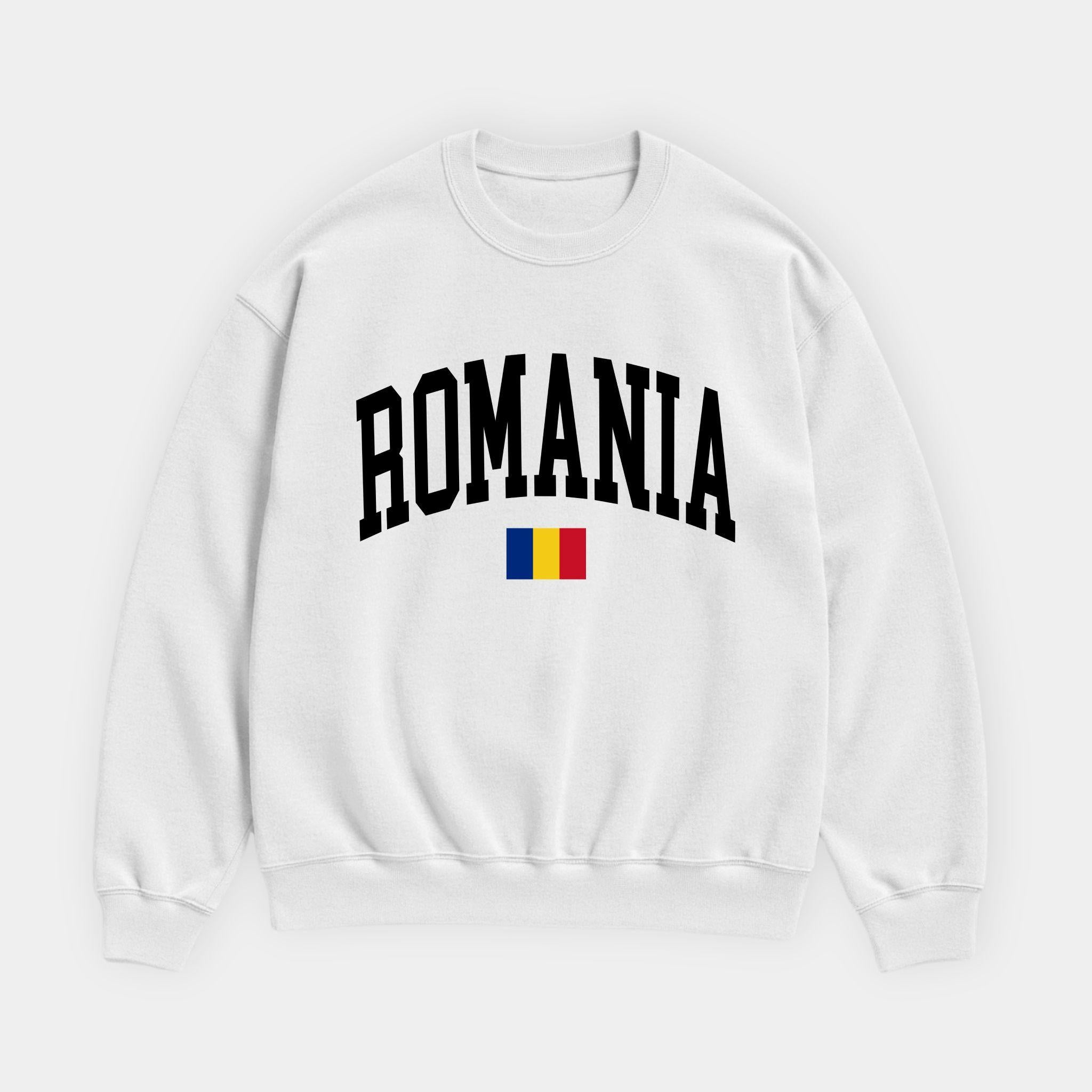 Romania Collegiate Flag Sweatshirt