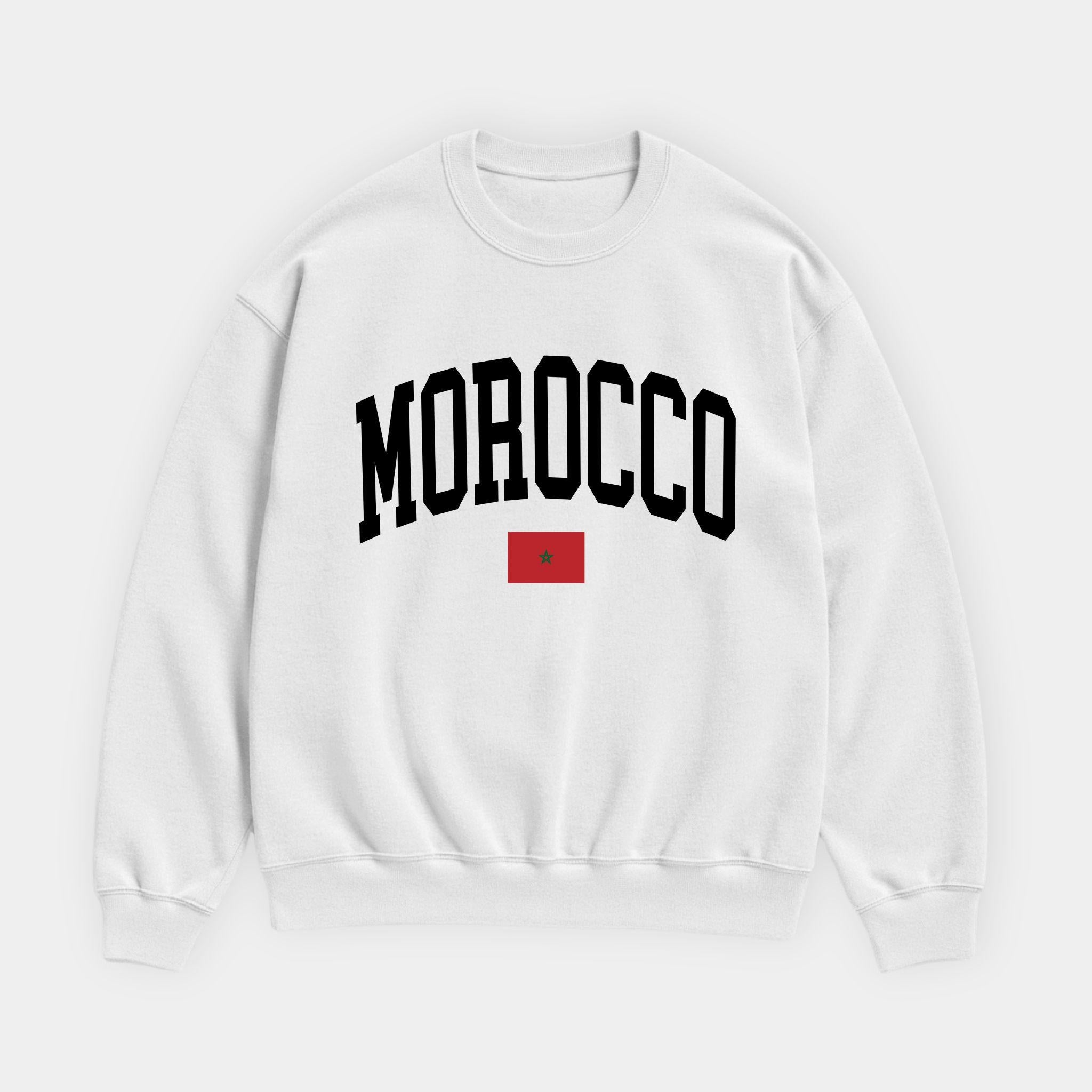 Morocco Collegiate Flag Sweatshirt