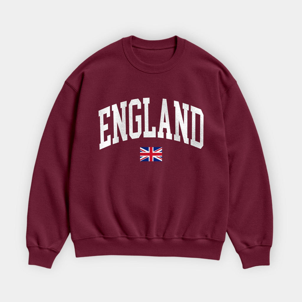 England Collegiate Flag Sweatshirt