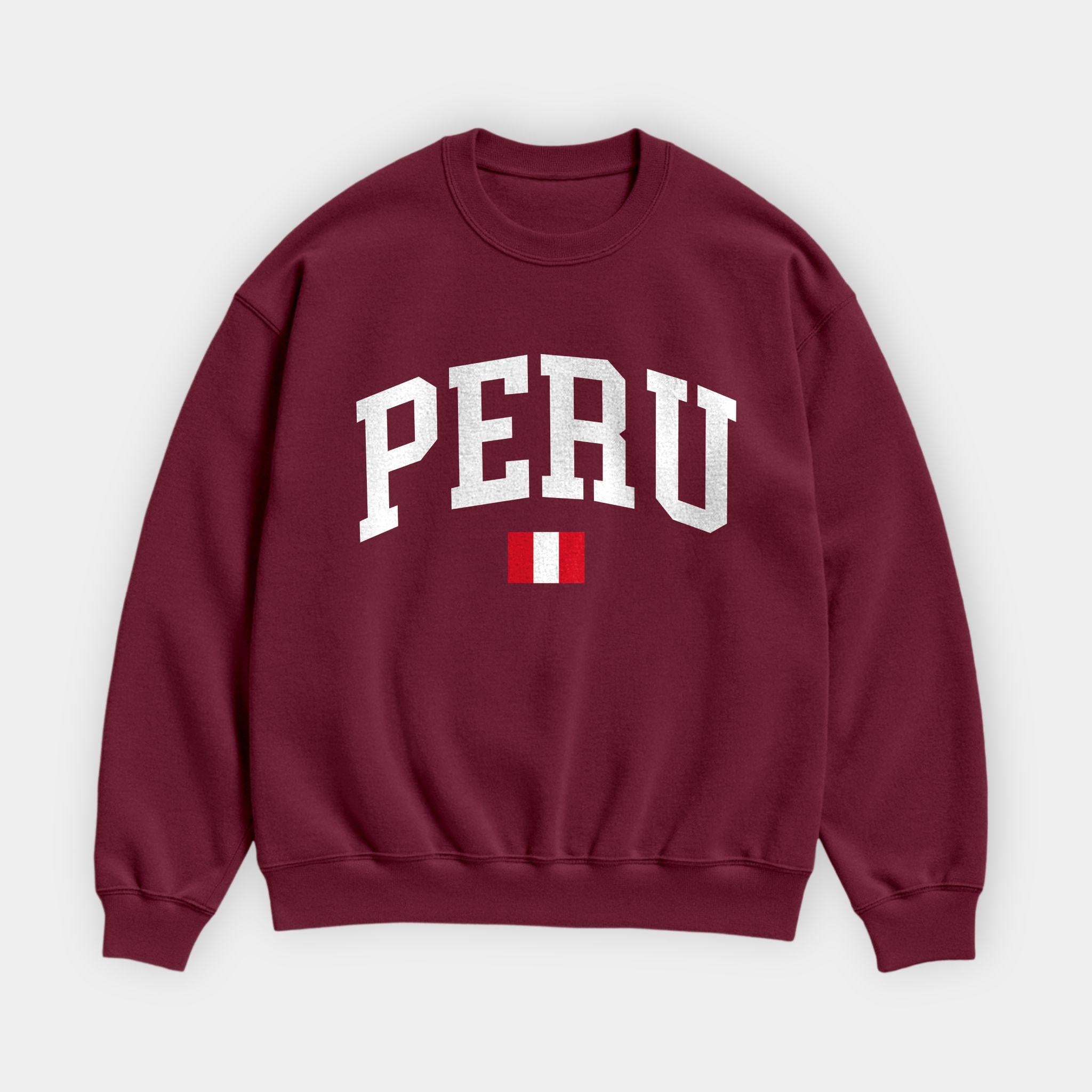 Peru Collegiate Flag Sweatshirt