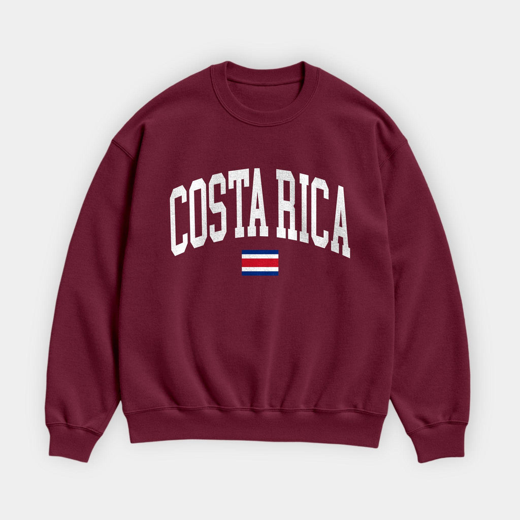 Costa Rica Collegiate Flag Sweatshirt