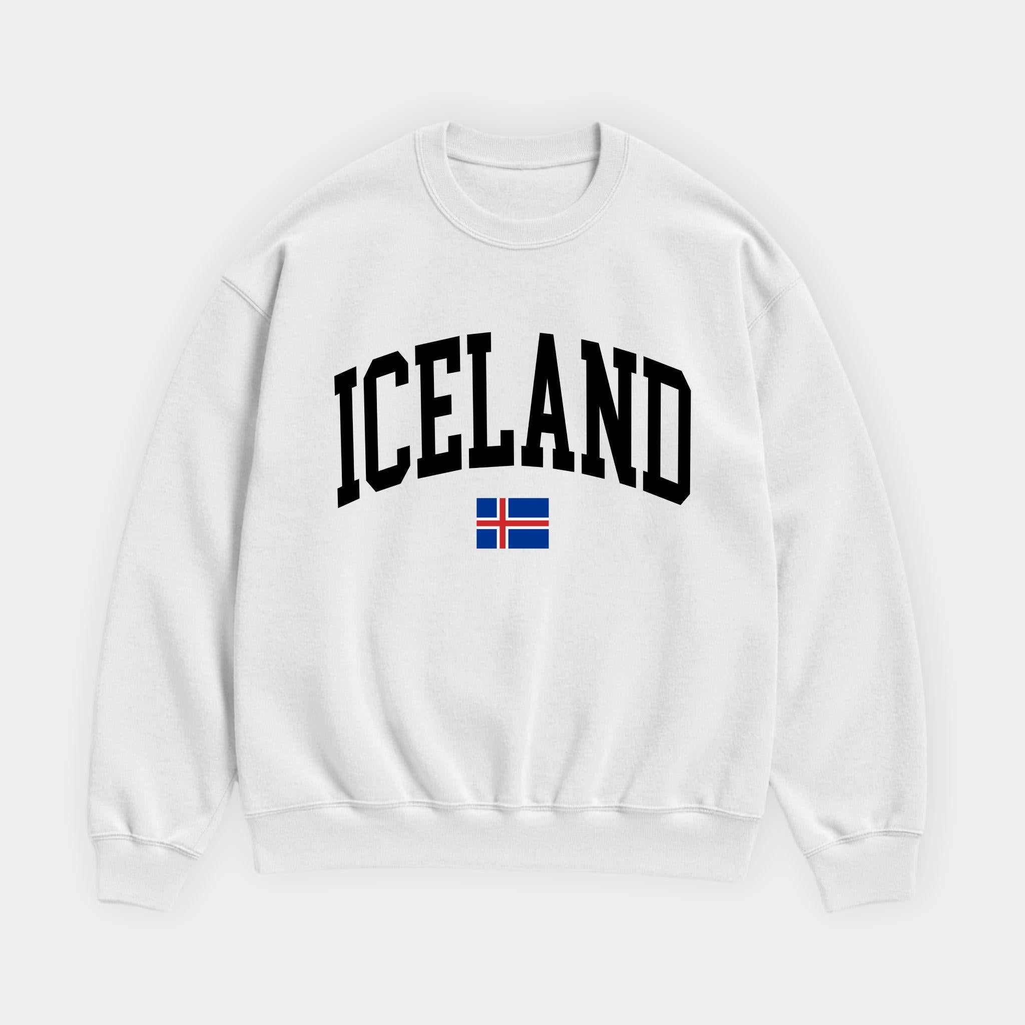 Iceland Collegiate Flag Sweatshirt