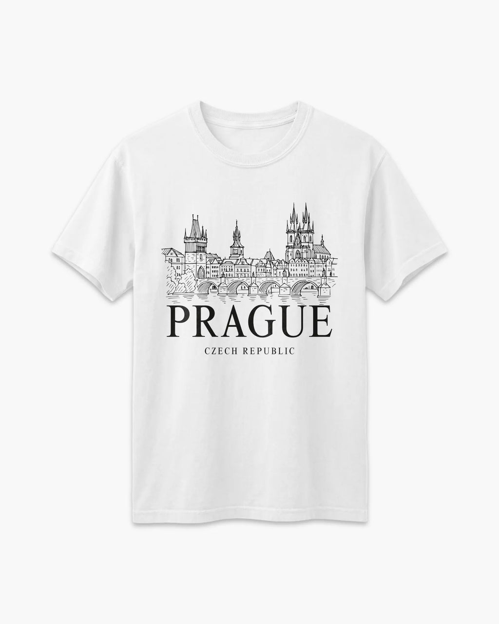 Prague Vintage Sketch T-Shirt