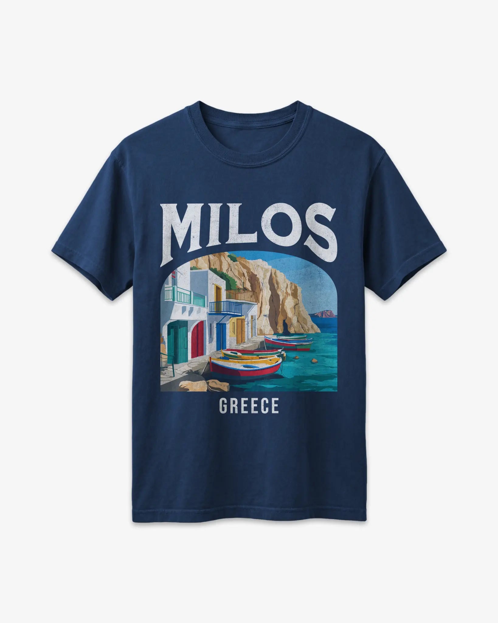 Milos Greece Vintage Travel Poster T-Shirt