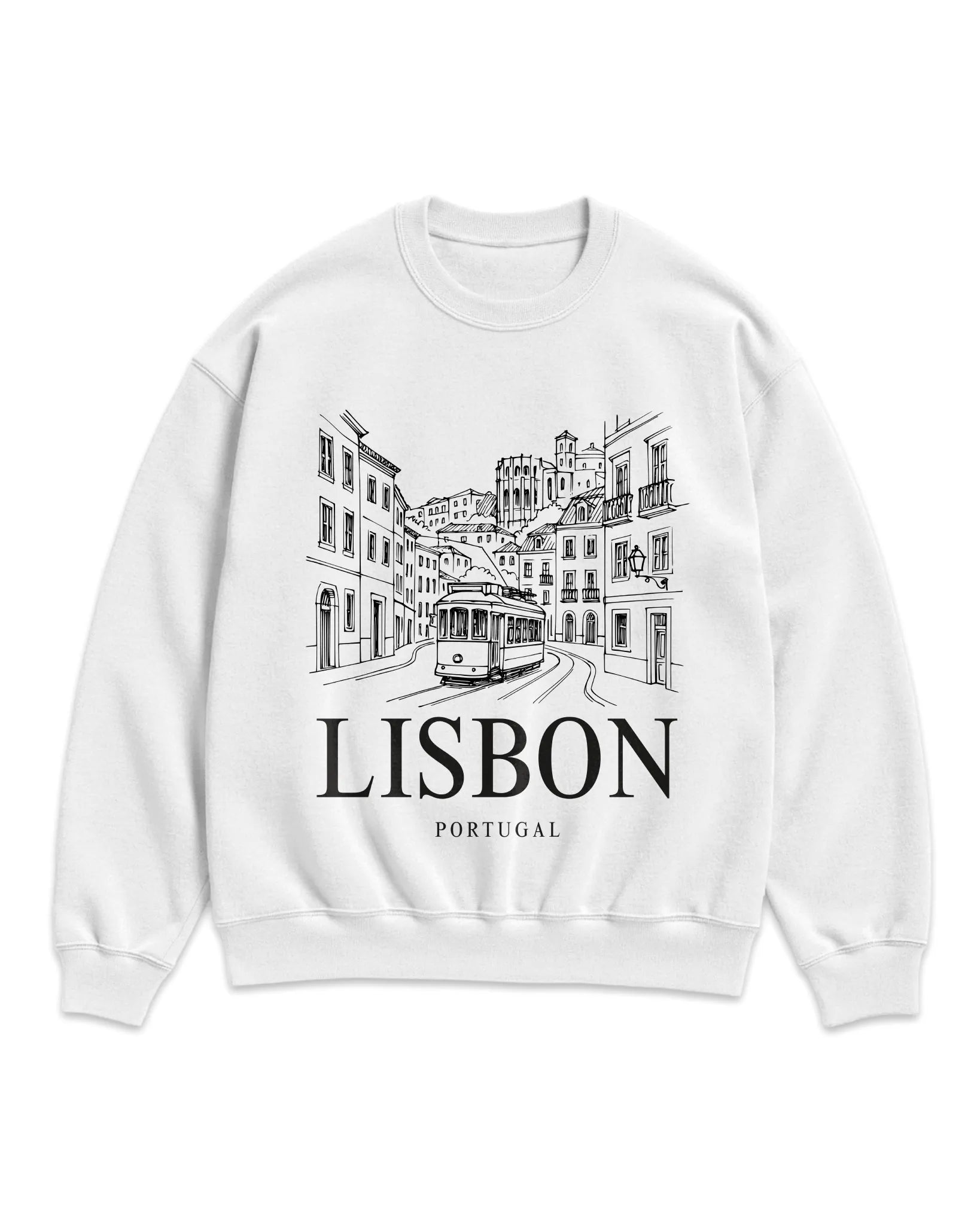 Lisbon Vintage Sketch Sweatshirt
