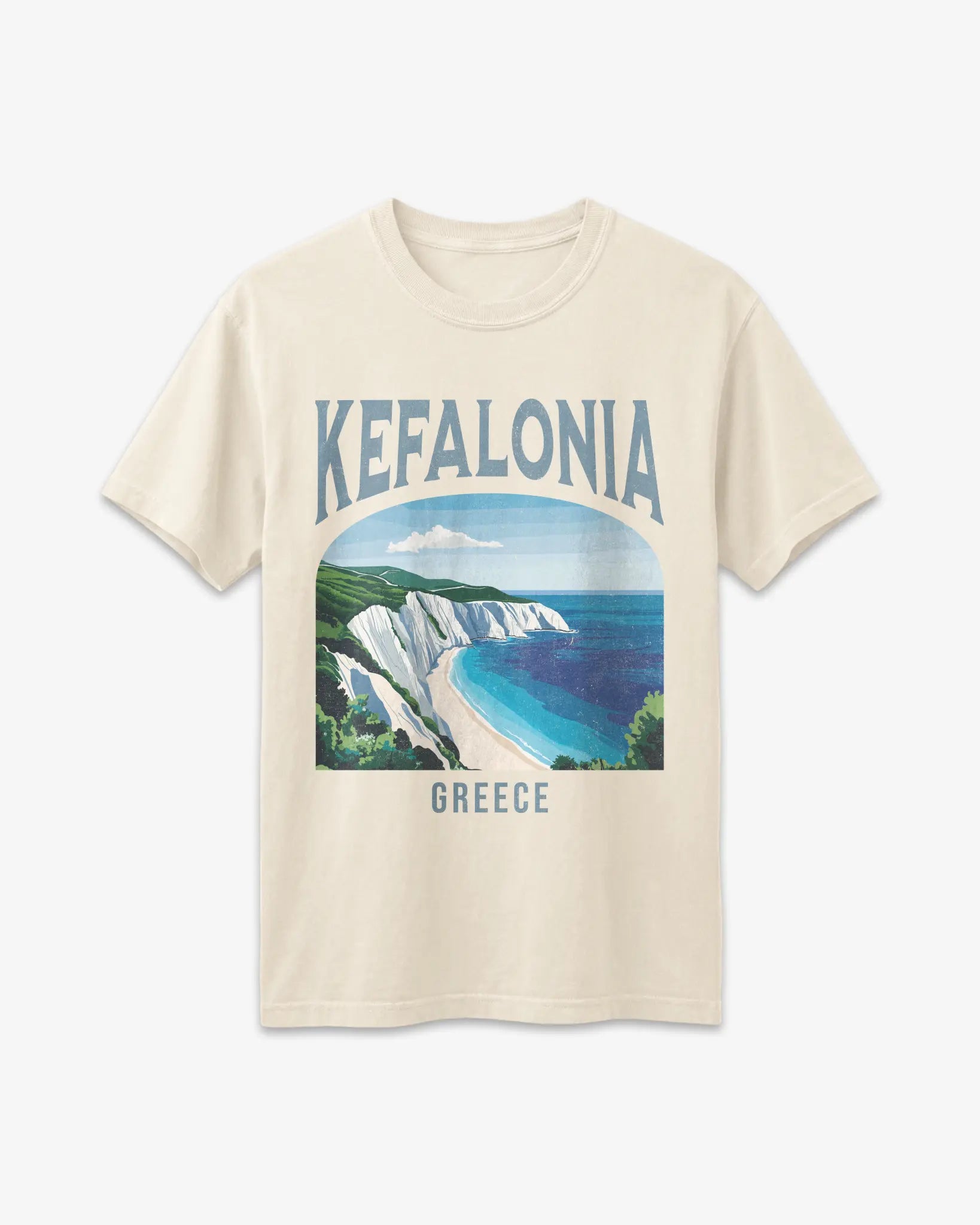 Kefalonia Greece Vintage Travel Poster T-Shirt