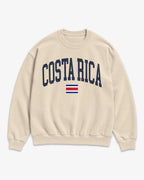 Costa Rica Collegiate Flag Sweatshirt
