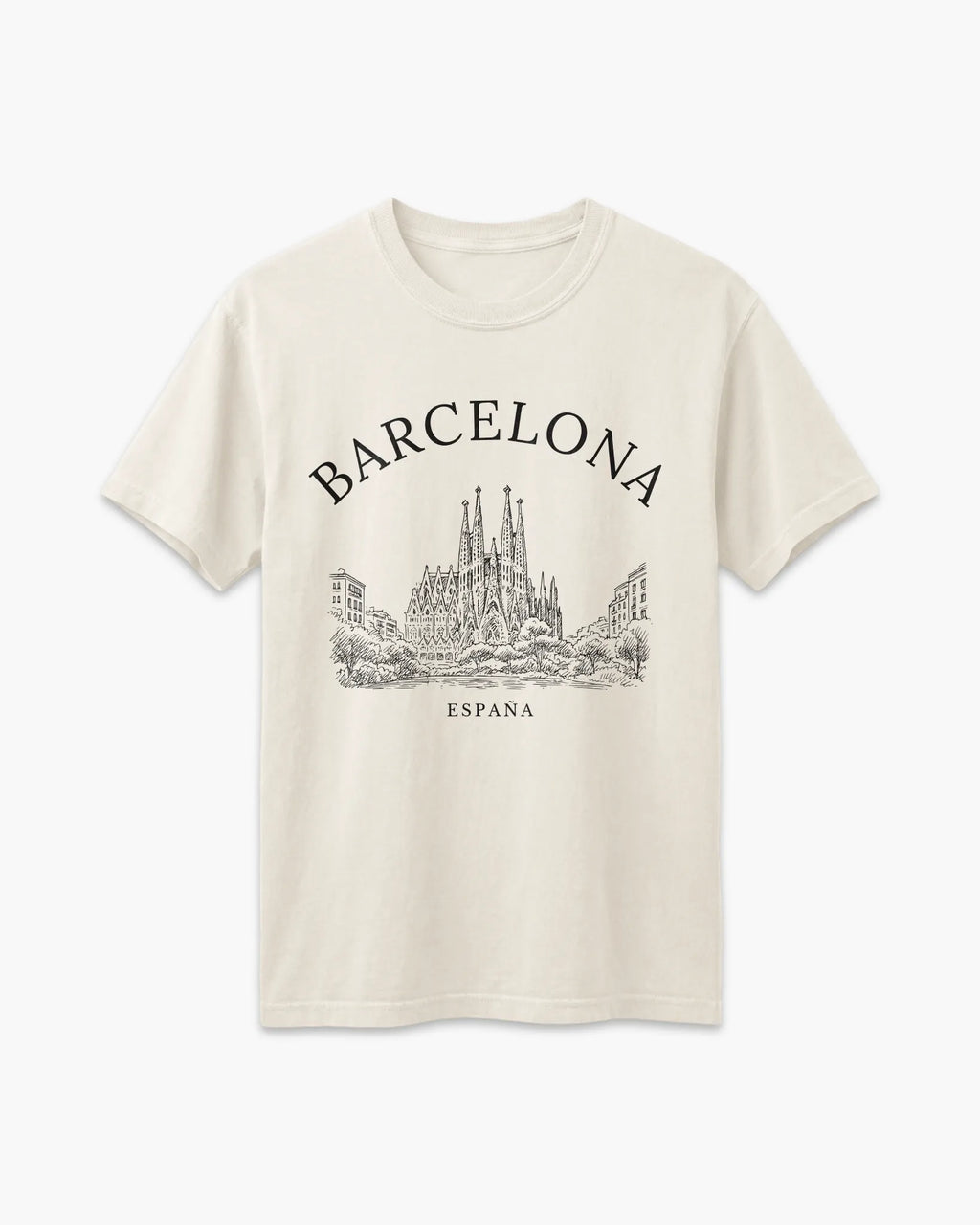 Barcelona Vintage Sketch T-Shirt