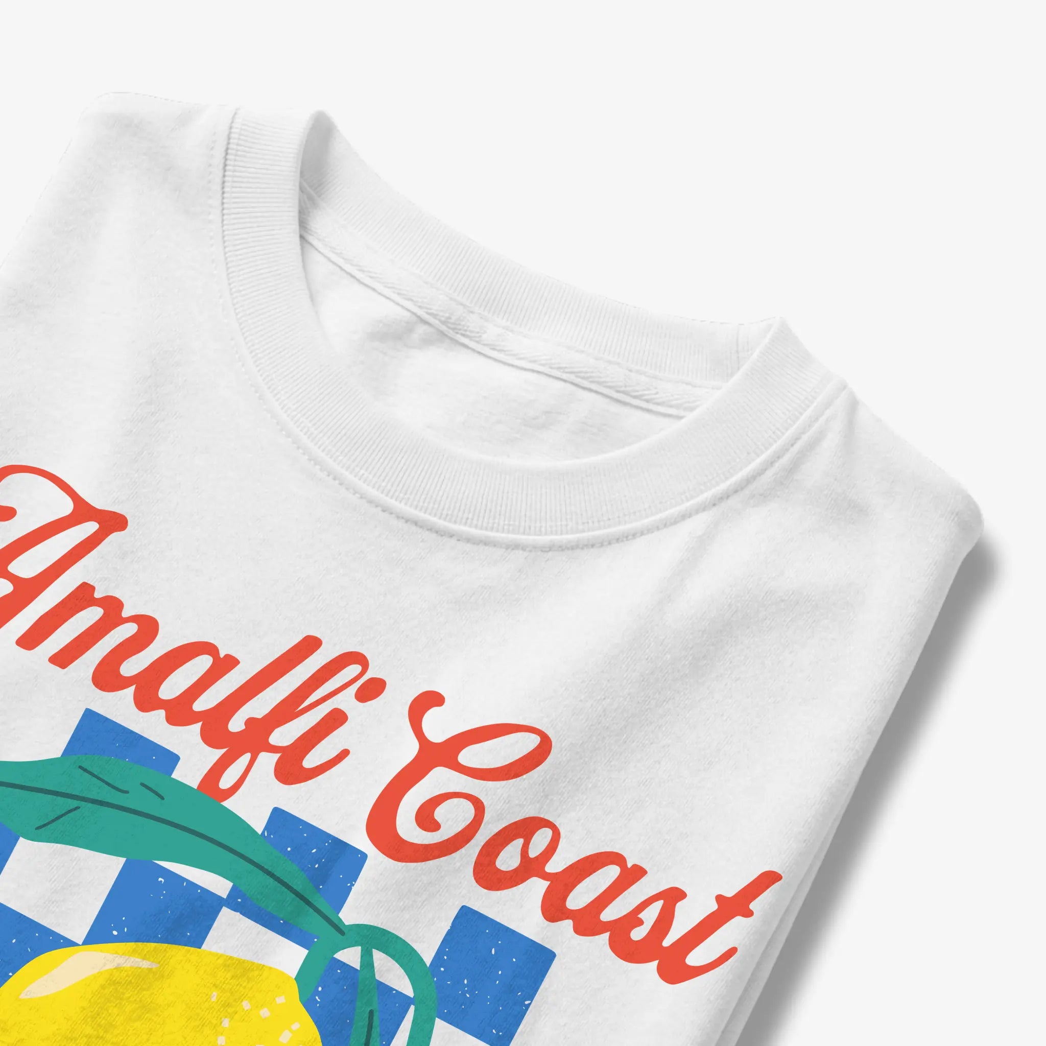 Amalfi Coast Lemon Checkerboard La Dolce Vita Graphic T-Shirt