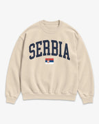 Serbia Collegiate Flag Sweatshirt