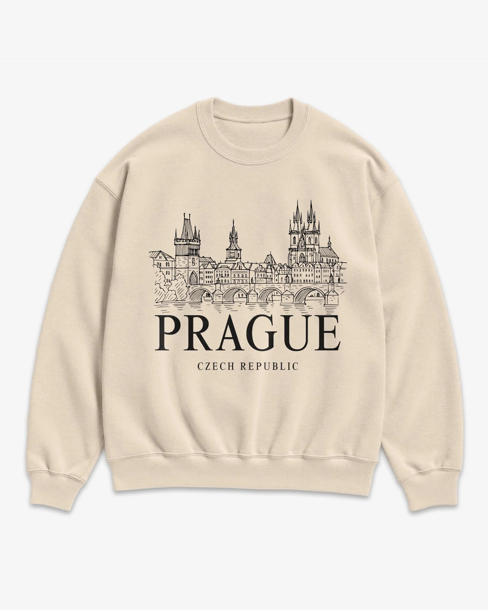 Prague Vintage Sketch Sweatshirt