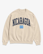 Nicaragua Collegiate Flag Sweatshirt