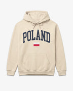Poland Collegiate Flag Hoodie