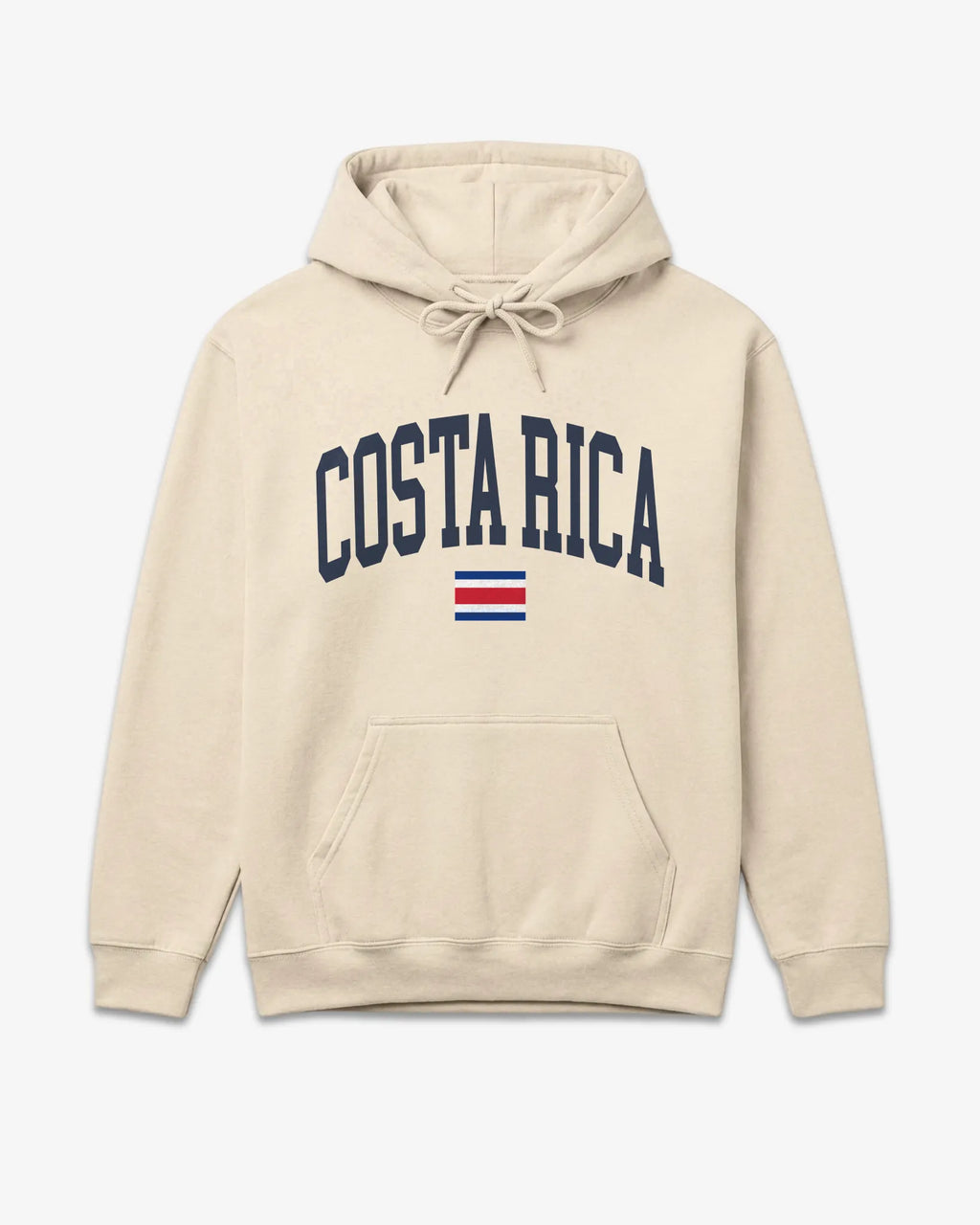 Costa Rica Collegiate Flag Hoodie