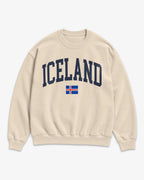 Iceland Collegiate Flag Sweatshirt