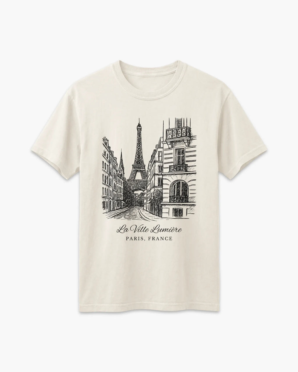Paris Vintage Sketch T-Shirt