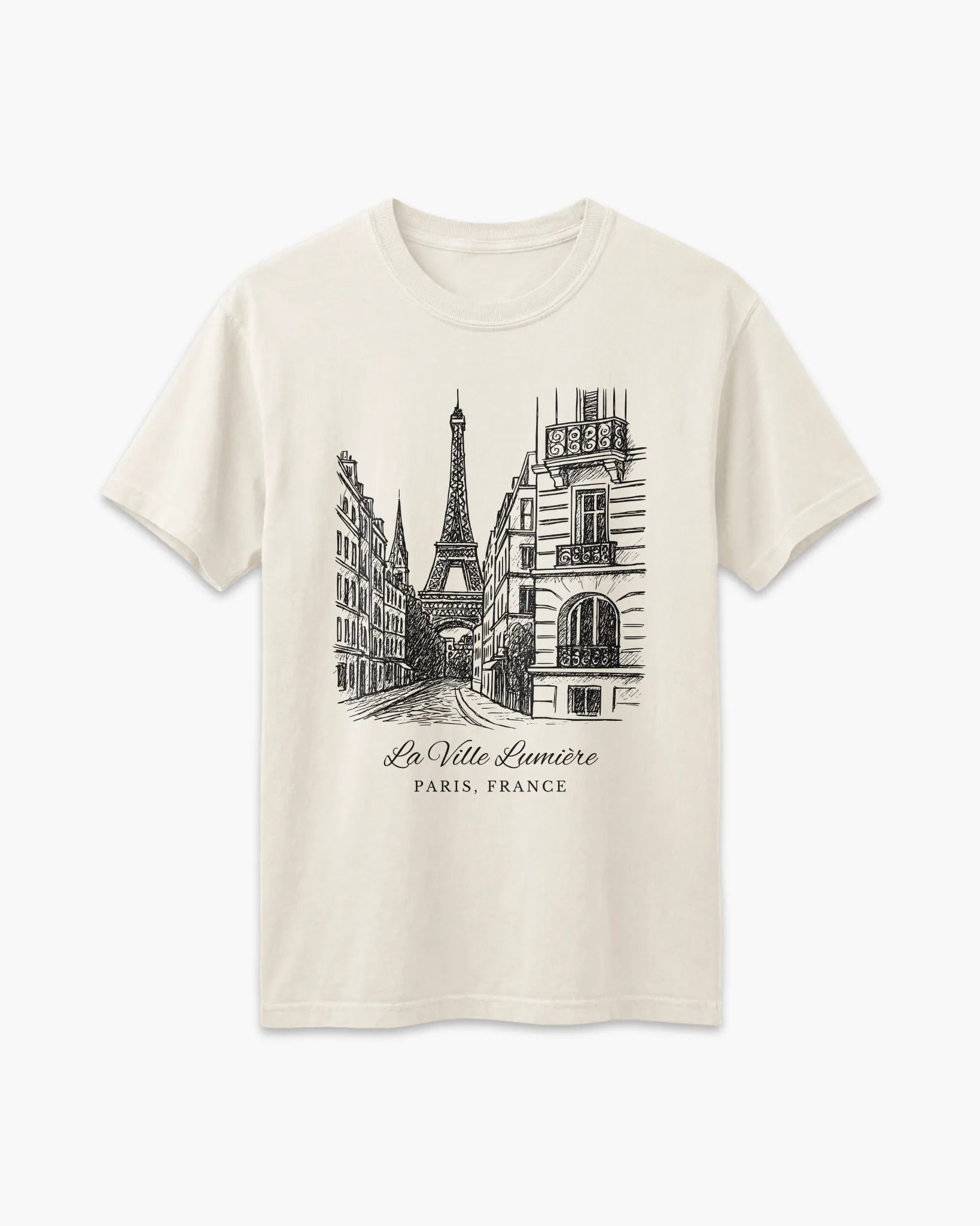 Paris Vintage Sketch T-Shirt