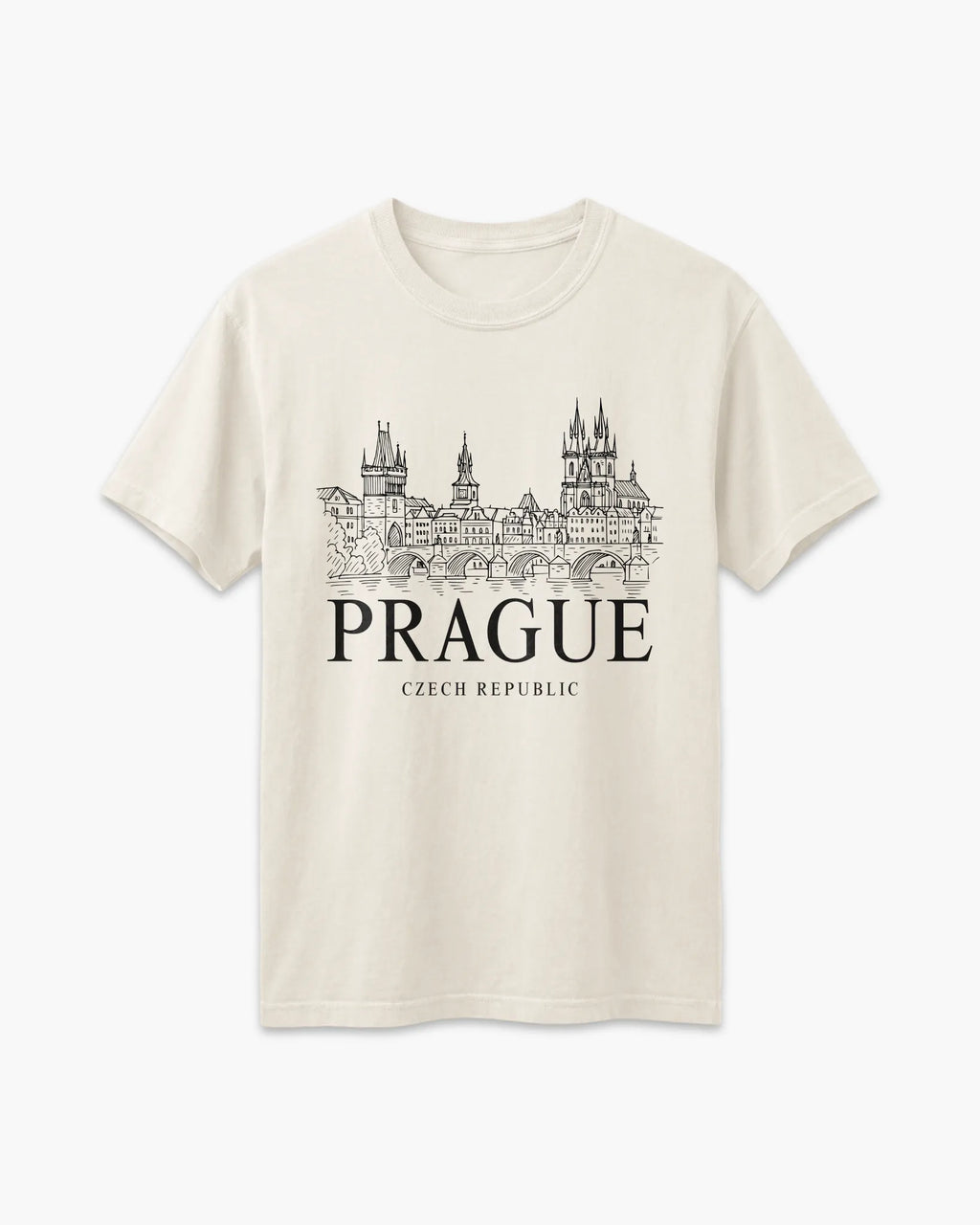 Prague Vintage Sketch T-Shirt