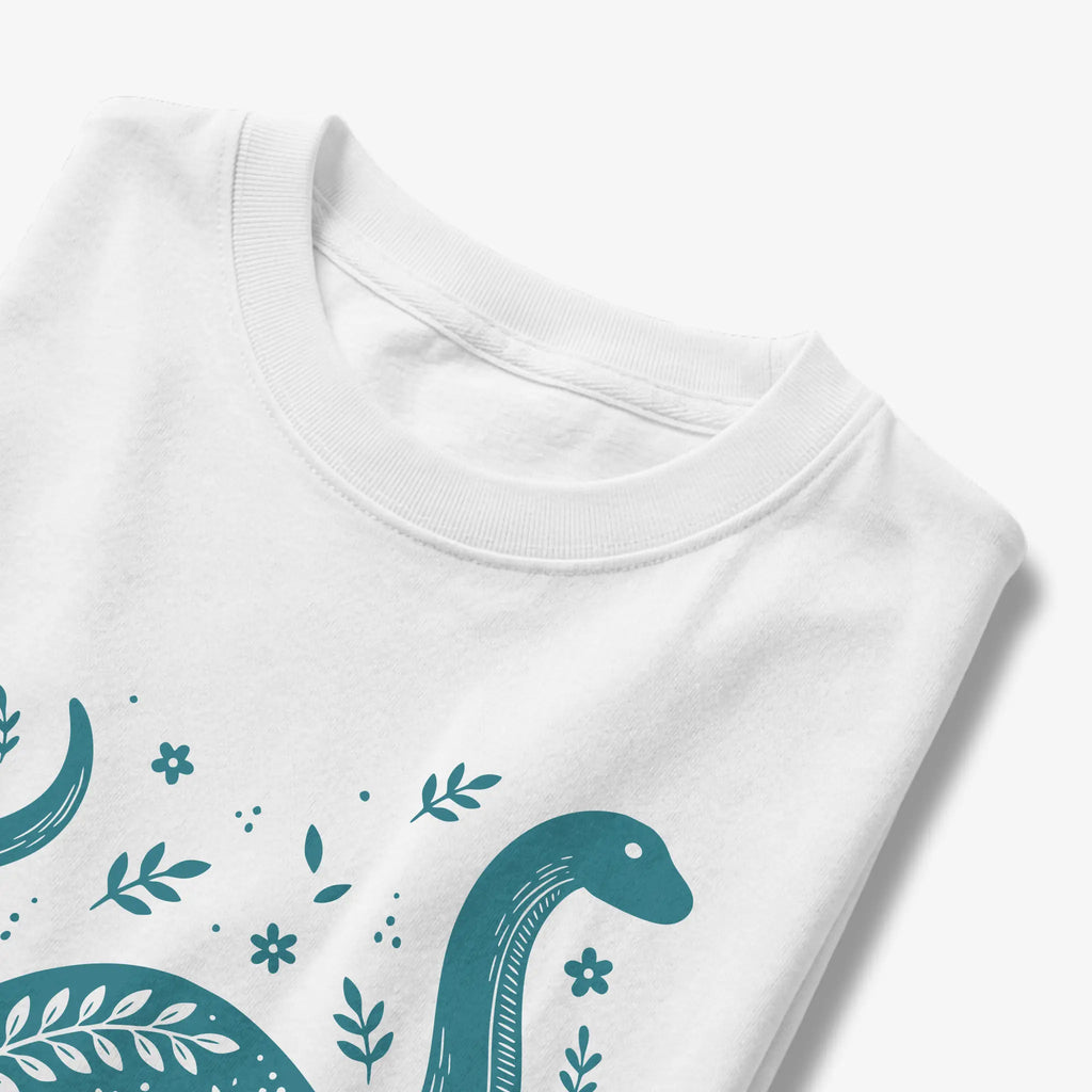 Nessie Believe Floral Folk Art T-Shirt