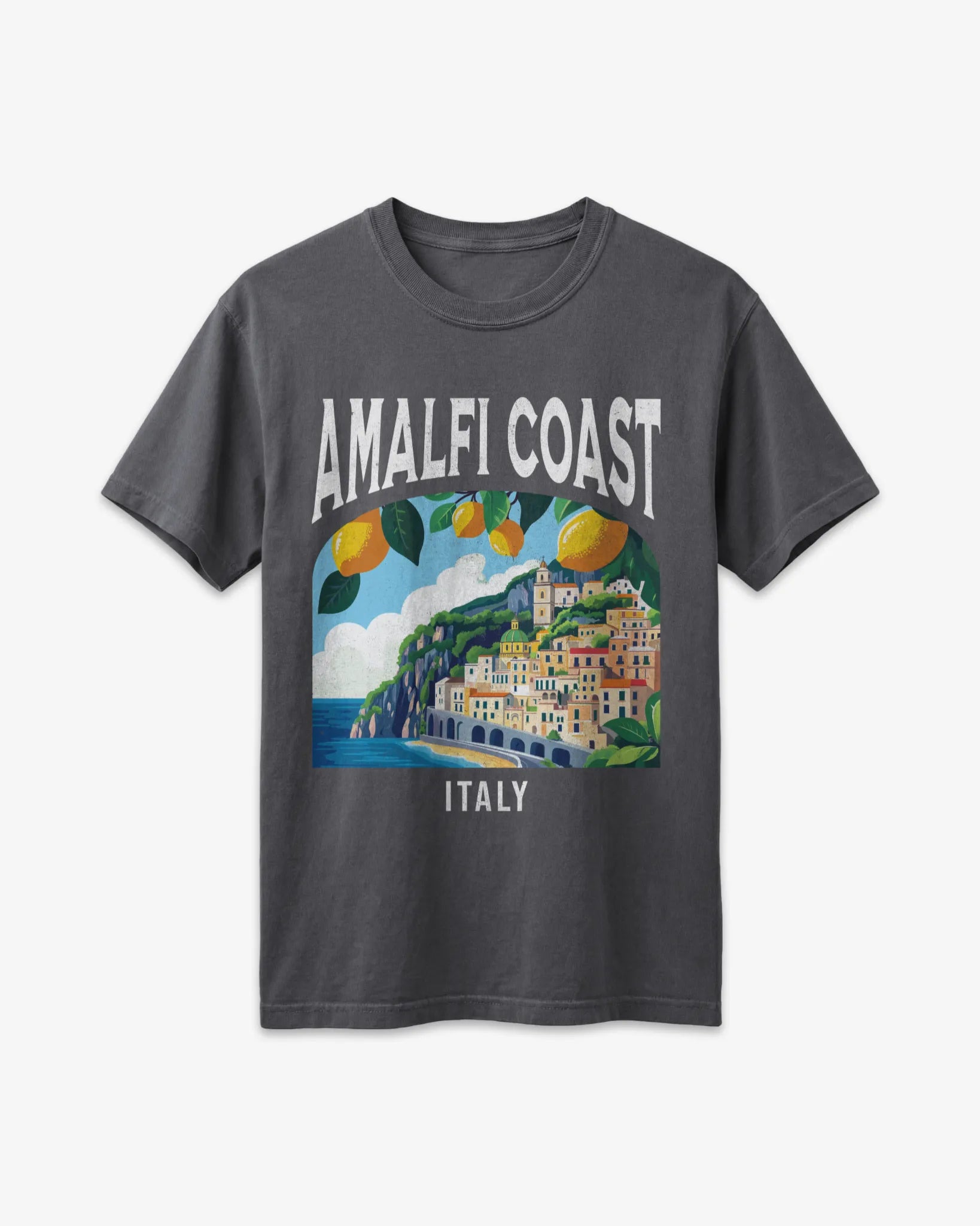 Amalfi Coast Italy Vintage Travel Poster T-Shirt