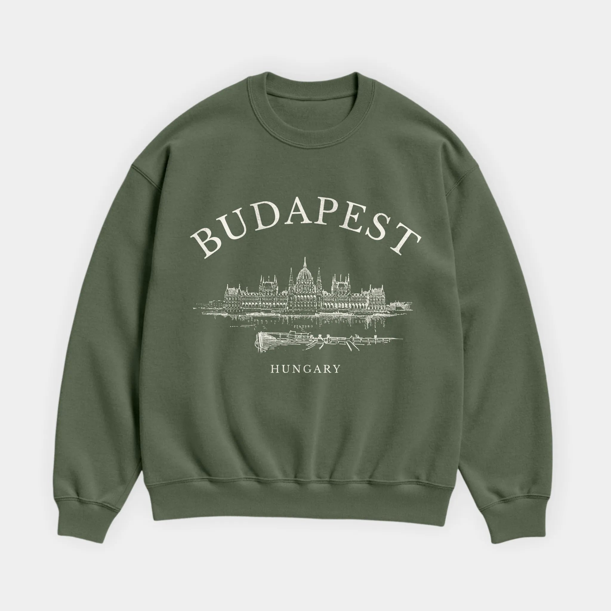 Budapest Vintage Sketch Sweatshirt