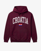 Croatia Collegiate Flag Hoodie
