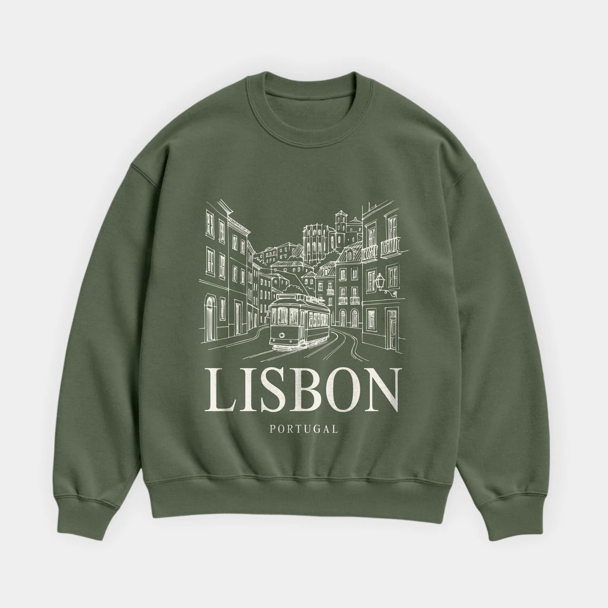 Lisbon Vintage Sketch Sweatshirt