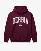 Serbia Collegiate Flag Hoodie