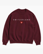 Switzerland Minimal Flag Sweatshirt