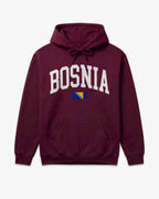 Bosnia Collegiate Flag Hoodie