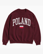 Poland Collegiate Flag Sweatshirt