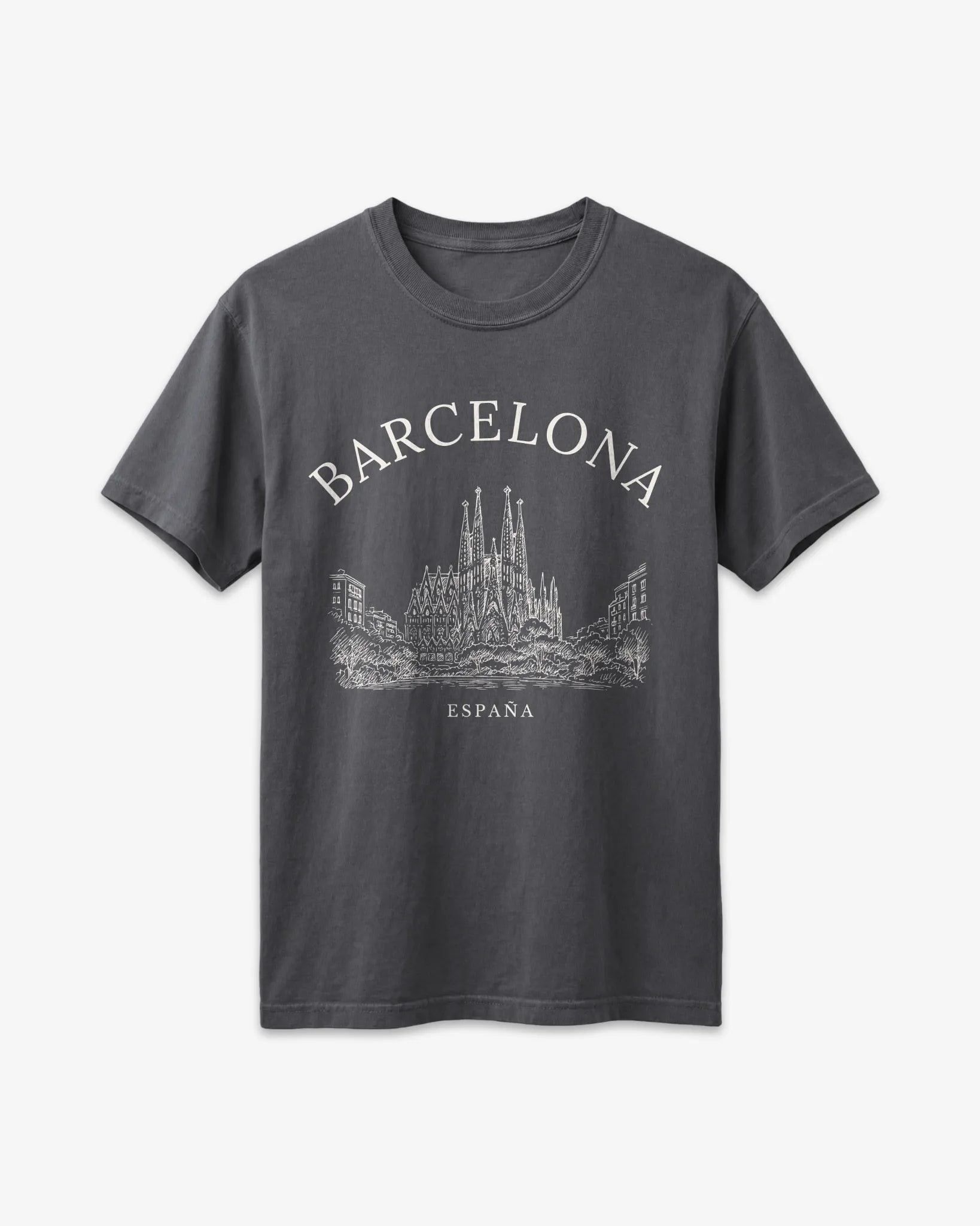 Barcelona Vintage Sketch T-Shirt