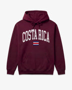 Costa Rica Collegiate Flag Hoodie