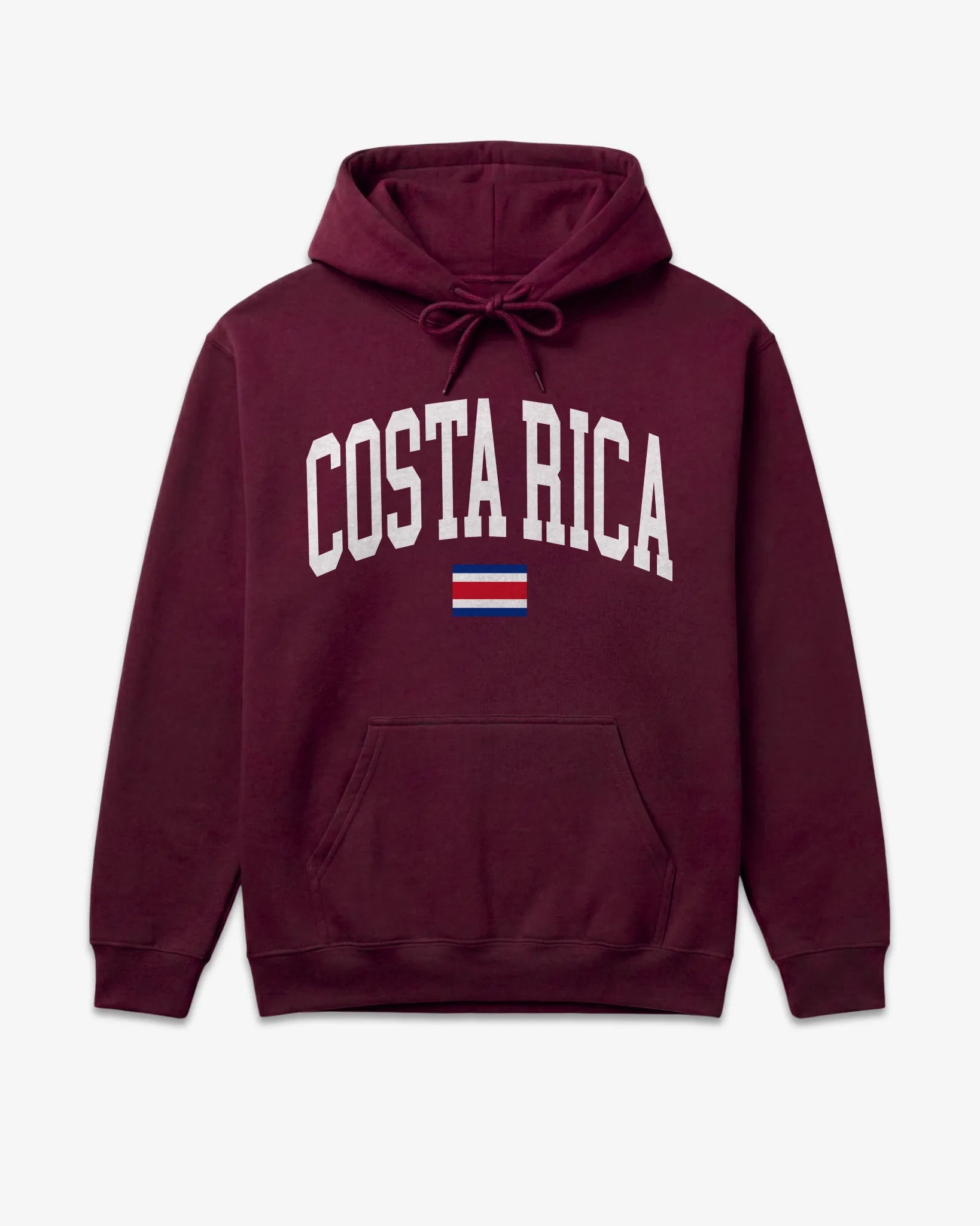 Costa Rica Collegiate Flag Hoodie