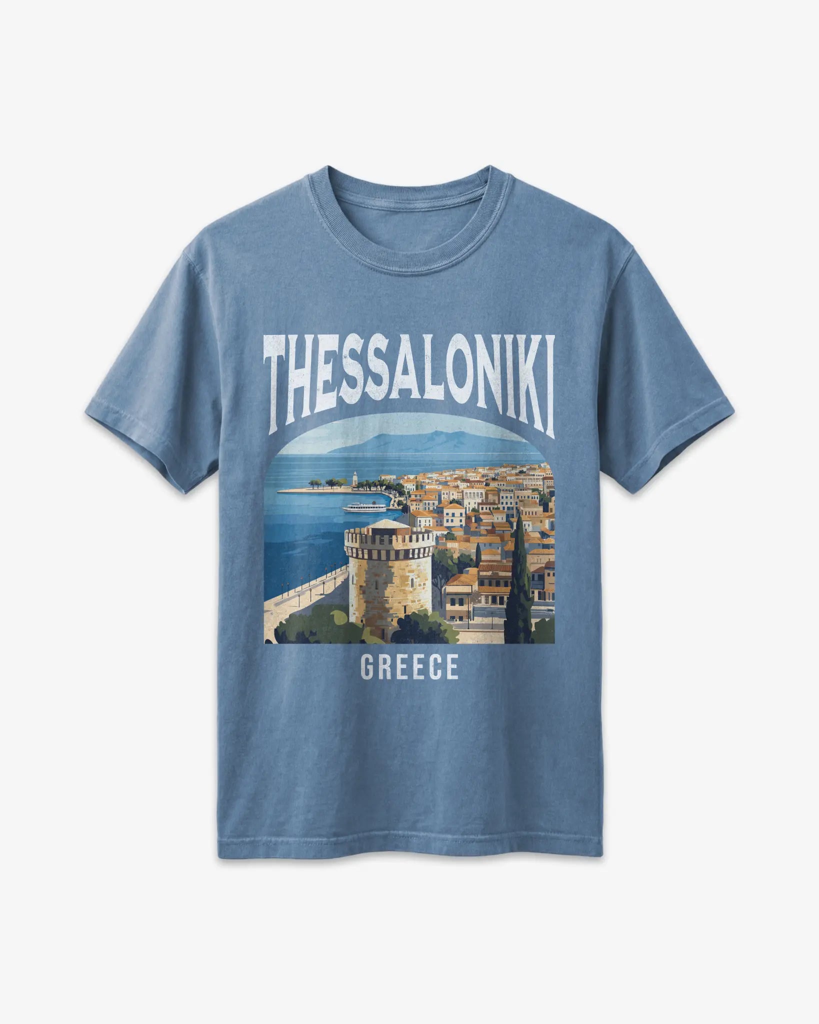 Thessalonki Greece Vintage Travel Poster T-Shirt