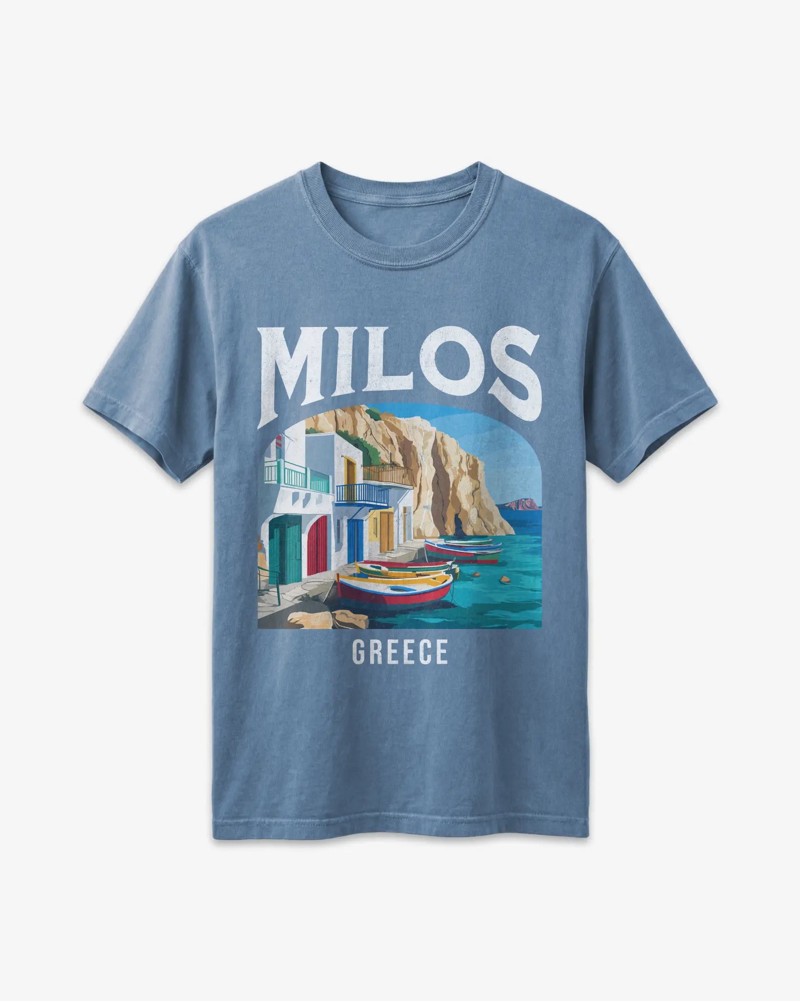 Milos Greece Vintage Travel Poster T-Shirt