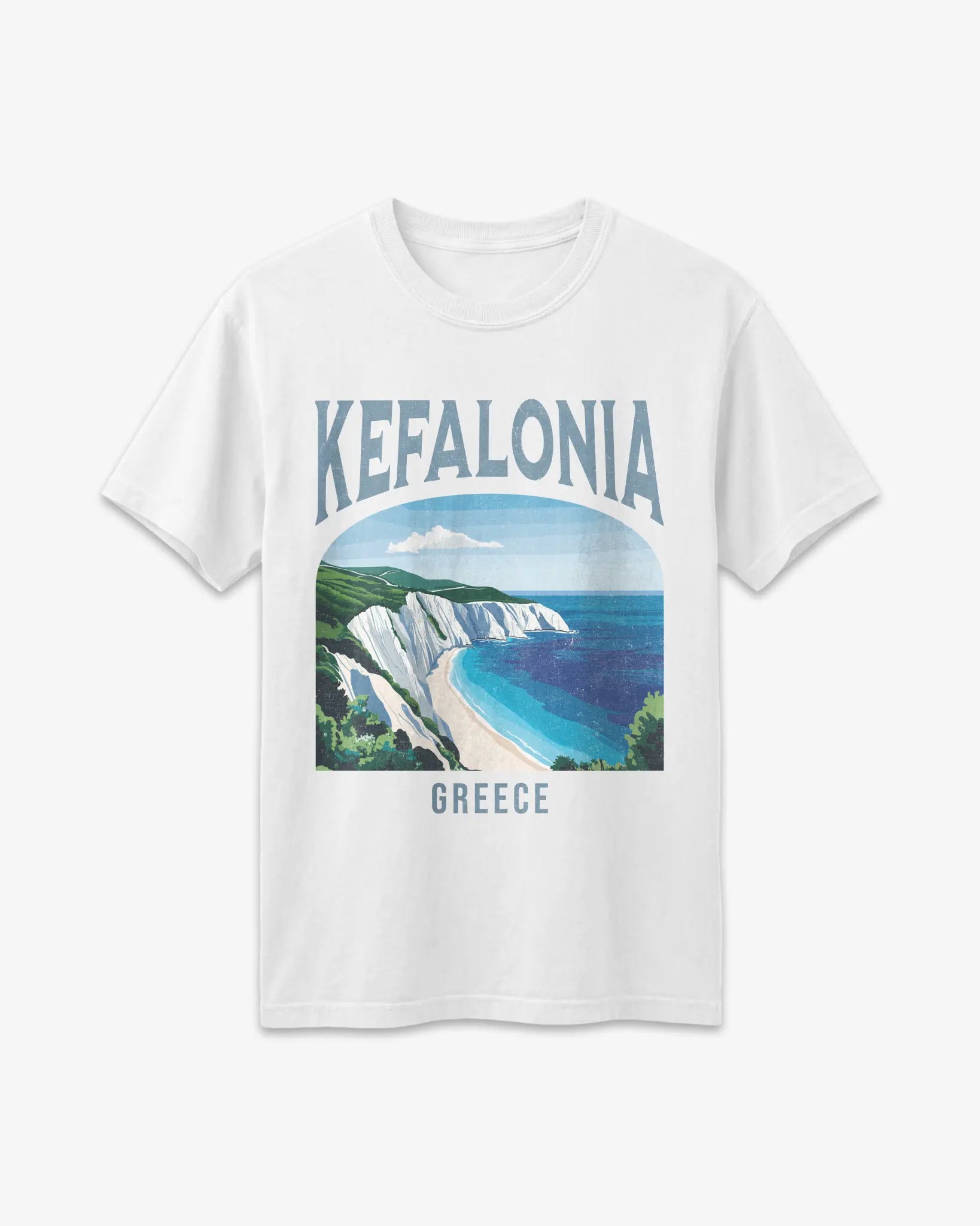 Kefalonia Greece Vintage Travel Poster T-Shirt