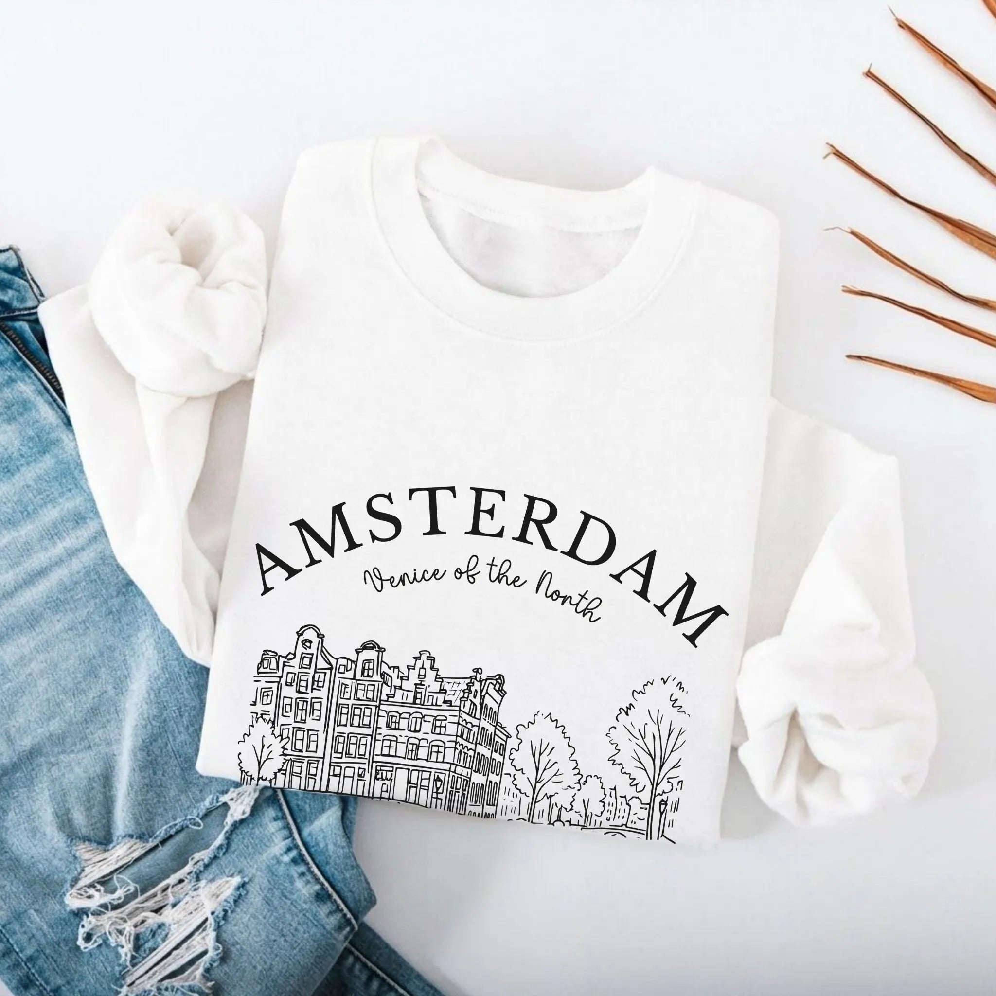 Amsterdam Vintage Sketch Sweatshirt