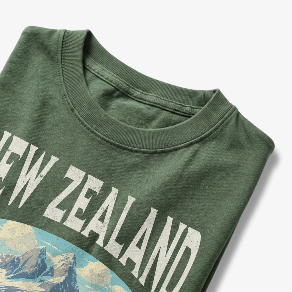 New Zealand Vintage Travel Poster T-Shirt