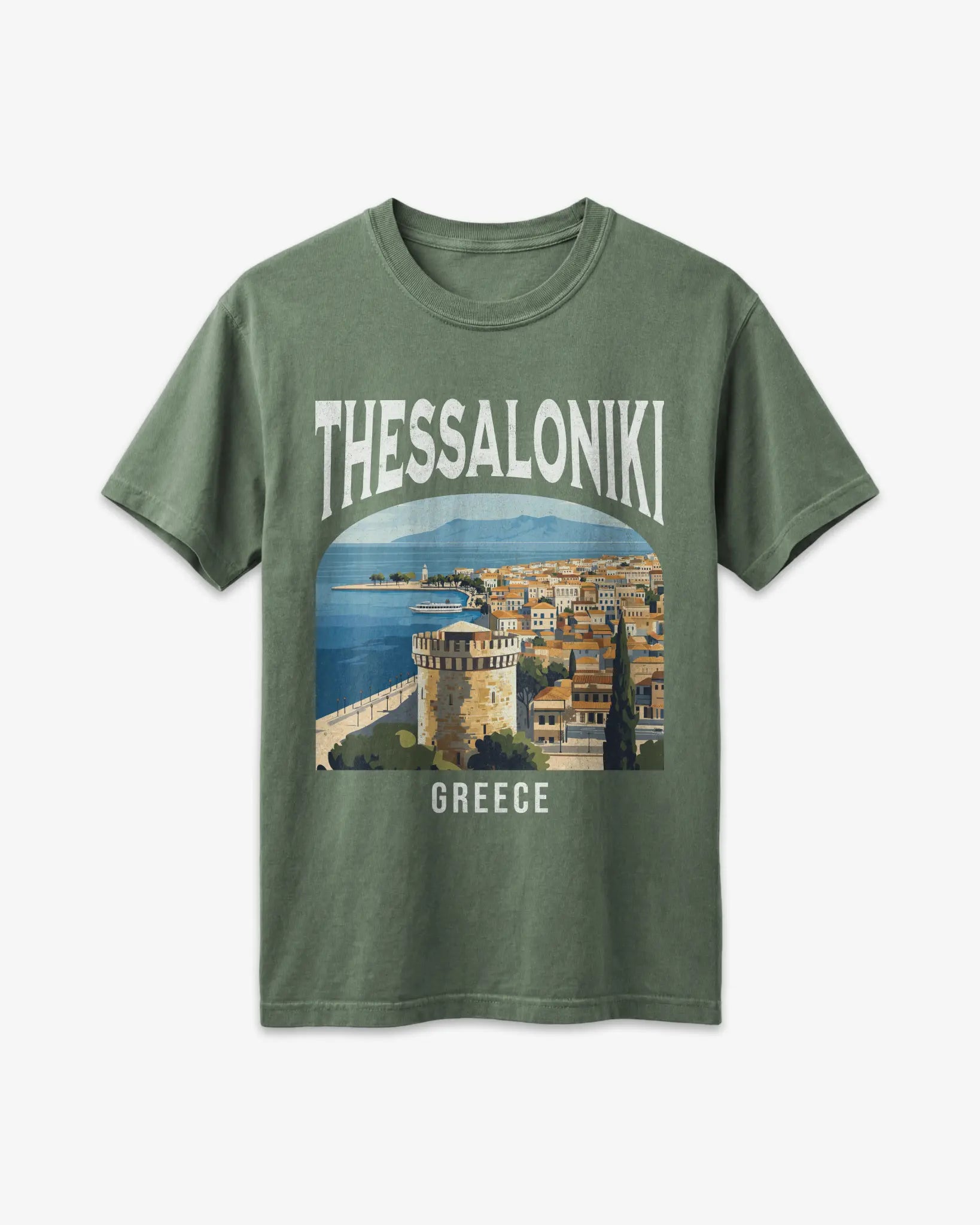 Thessalonki Greece Vintage Travel Poster T-Shirt