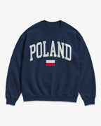 Poland Collegiate Flag Sweatshirt