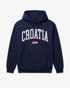 Croatia Collegiate Flag Hoodie