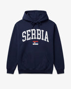 Serbia Collegiate Flag Hoodie